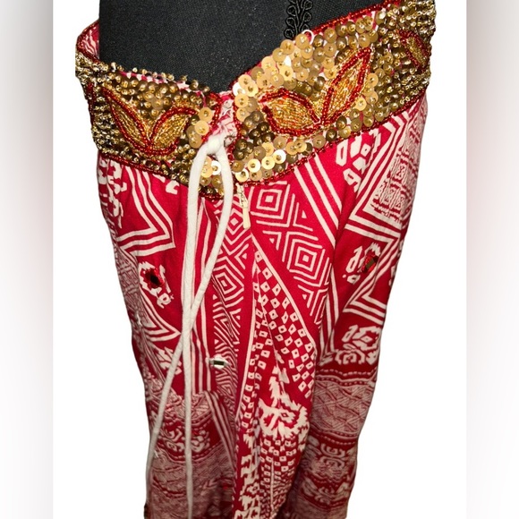 ✌🏻COACHELLA FESTIVAL VIBES!! TWENTY-ONE GORGEOUS FLOWING SEQUINED BOHO SKIRT - Picture 10 of 15